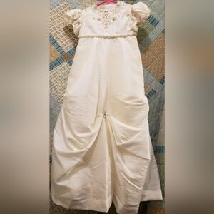 vintage inspired handmade taffeta baby gown perfect 4 vintage styl pics w/bonnet